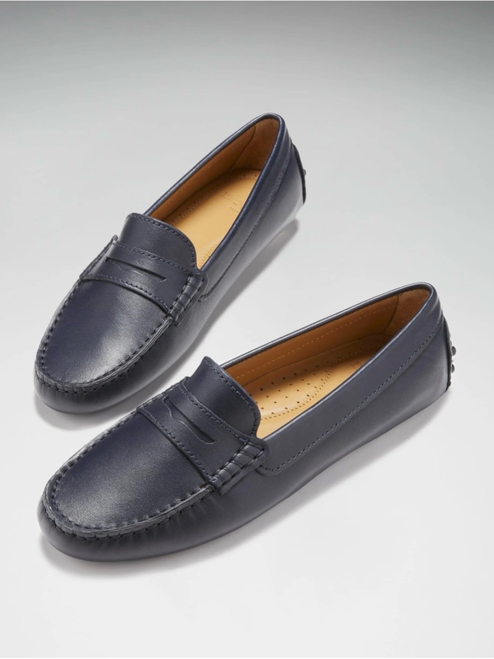 G.H. Bass & Co. Women’s Navy Leather Penny Loafers